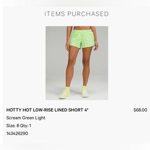 Hotty Hot Low-Rise Lined Short 4"